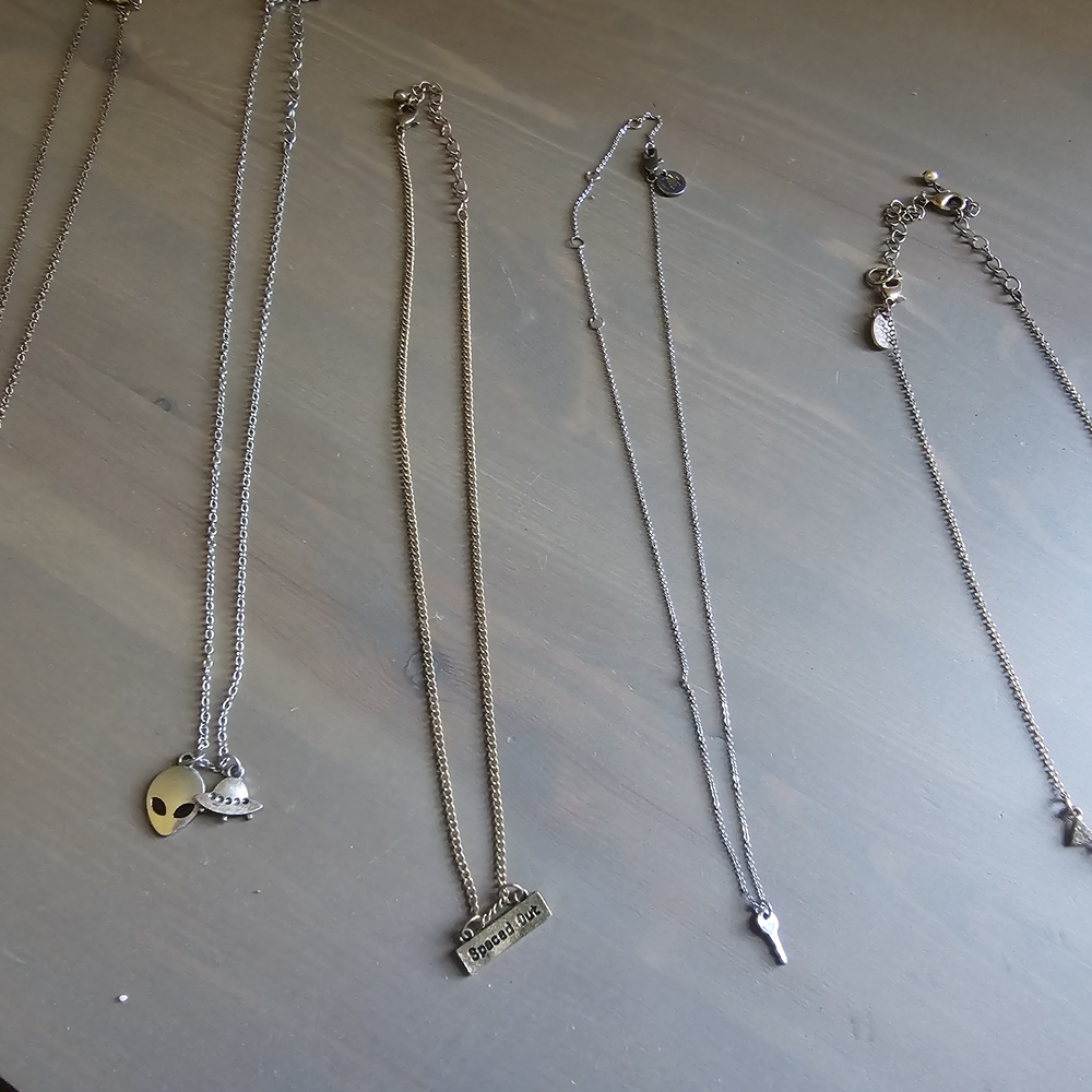 Elegant Gold and Silver Necklace Set